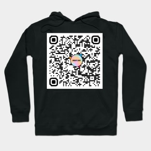 QR Code To Armun's Redbubble Shop Hoodie